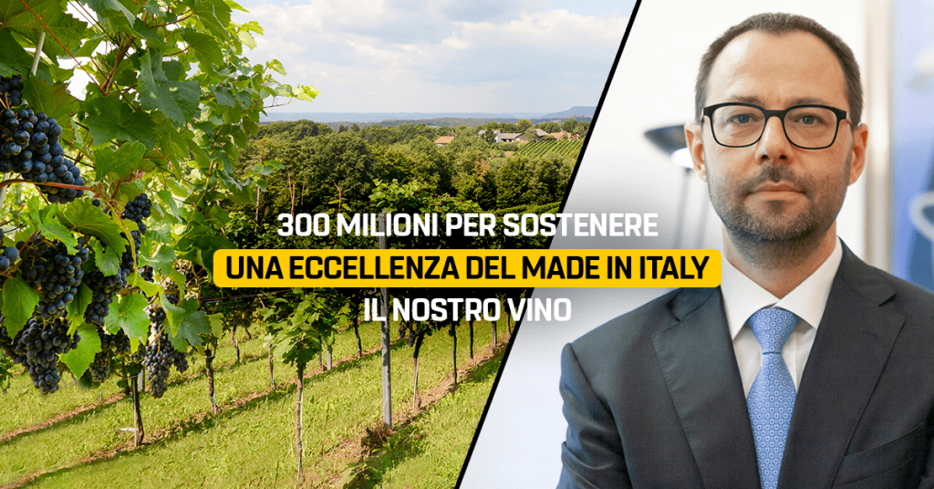 Il ministro Patuanelli: sostegno ai produttori di vino legati al canale horeca Patuanelli