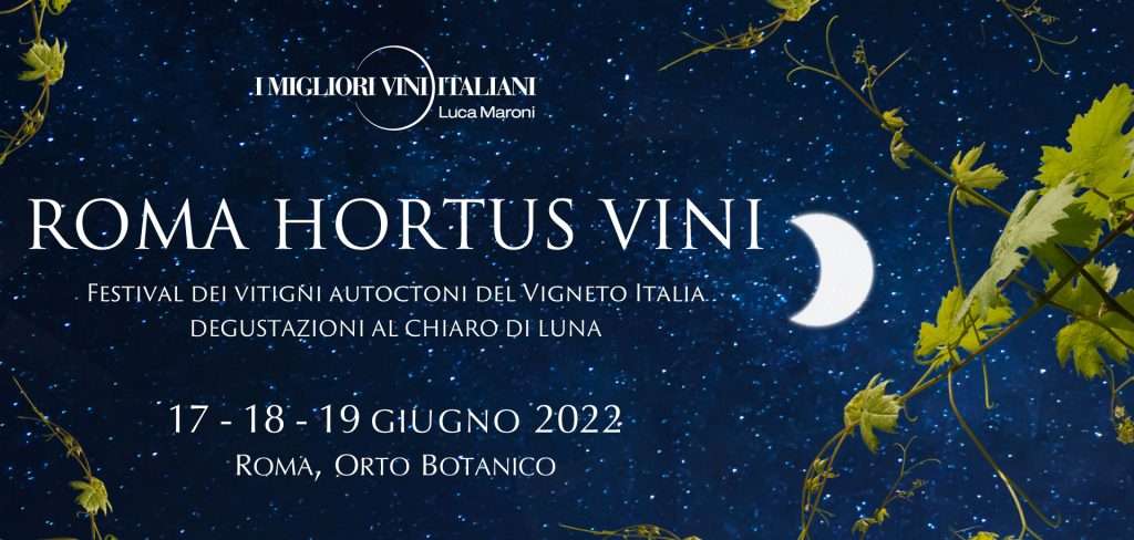 Roma, Hortus Vini: al via la terza edizione del festival degli autoctoni del Vigneto Italia Locandina Roma Hortus Vini 2022