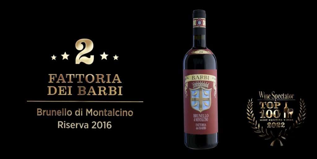 Top 100 Wine Spectator: un’azienda italiana seconda con il suo Brunello di Montalcino Riserva Fattoria De Barbi