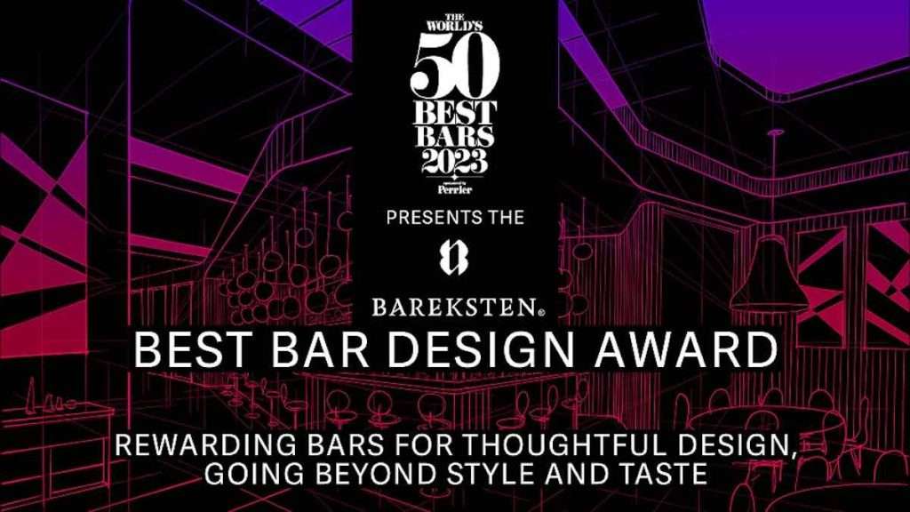 The World’s 50 Best Bars lancia il premio per celebrare il meglio del design dei bar Bareksten Best Bar Design Award premio