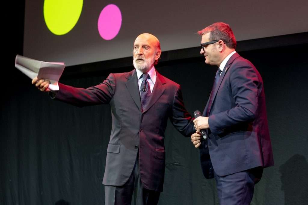 1Lanalista sensoriale Luca Maroni e il Vicepresidente del Senato Gian Marco Centinaio