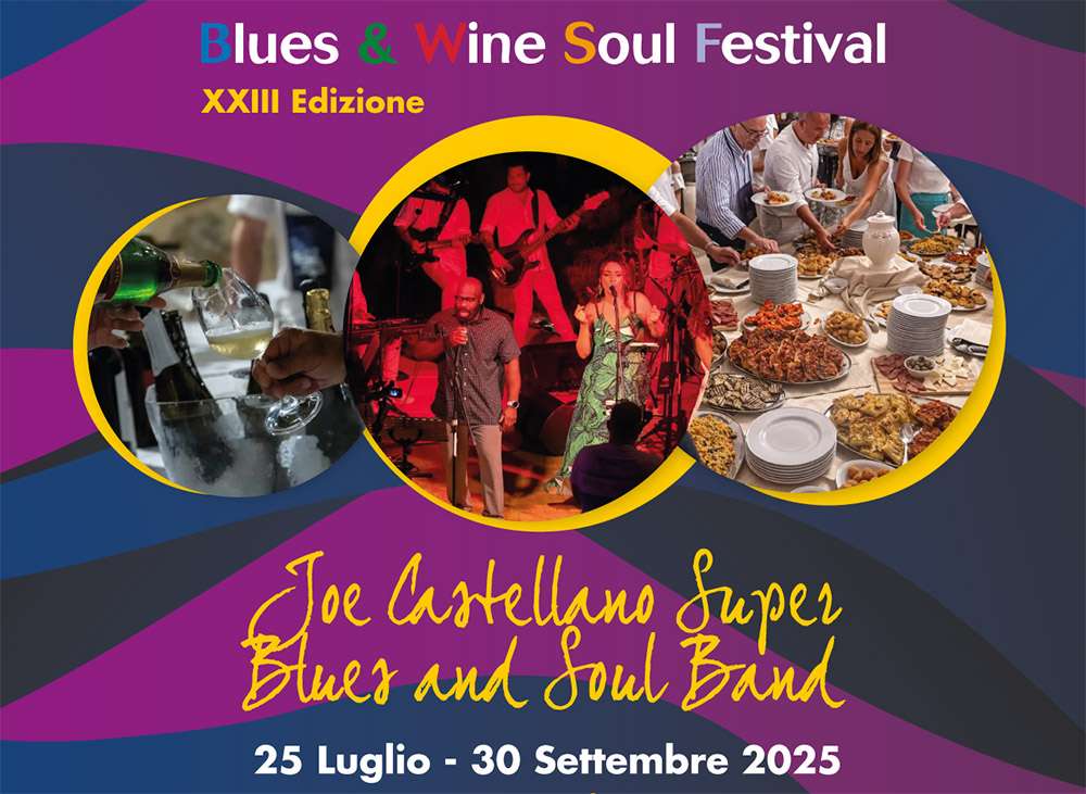 In arrivo la XXXIII edizione del Blues &Wine Soul Festival Blues Wine Soul Festival 2025