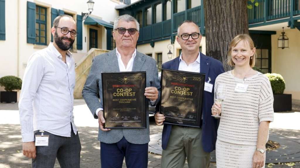 Trionfo toscano in Germania: premiata la Cantina Vignaioli del Morellino di Scansano Vincent Messmer Benedetto Grechi Sergio Bucci e Karin Eymael