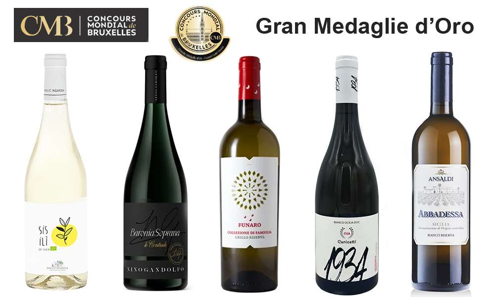 Alla scoperta dei cinque vini bianchi siciliani sul tetto del mondo al Concours Mondial de Bruxelles 2025 concours mondial de bruxelles 2025 gran medaglie doro sicilia luigi salvo